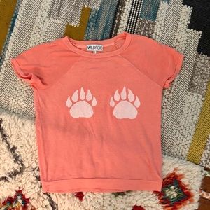 Wildfox sweatshirt paw prints